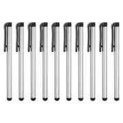 10pcs Stylus Pens for Touch Screens Capacitive Stylus Pencil Silver