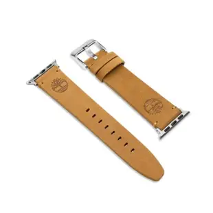 【Timberland】ASHBY Apple Watch適用 智慧型腕錶錶帶 皮帶-小麥色