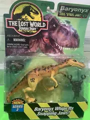 Vintage 1997 Kenner JURASSIC PARK Series 2 The Lost World BARYONYX Steel Jaw NEW