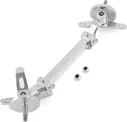 KANGYEBAIHUODIAN Metal No Power Front Axle Steering Assembly Link Pole Linkage Rod Fit for Tamiya 1/14 RC Truck Tractor Car Upgrade Parts(Silver A)