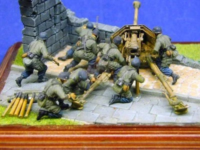 Peddinghaus 1/35 German Paratroopers 7.5cm Pak 40 Crew Monte Cassino (4 Fig) 767