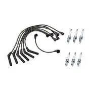 Bosch Ignition Leads + 6 Denso Iridium Power Spark Plugs for Mitsubishi Diamante