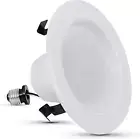 LED 4 Inch Recessed Lighting, 50W Equivalent, Dimmable Retrofit Downlight, E26