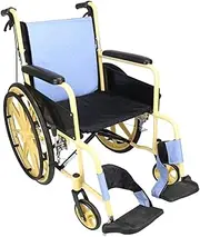 Explosion-proof Tire Manual Wheelchair Hand Push Wheel Chair Folding Light Elderly Can Push Seat Can Be Sandy Aluminum Folded Wheelchair