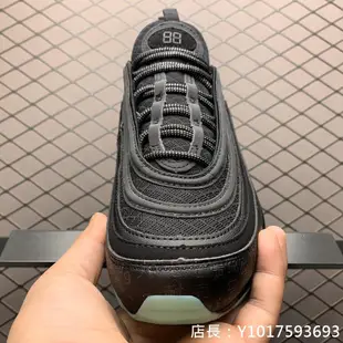 Nike Air Max 97 黑綠 時尚 子彈 氣墊 慢跑鞋 921826-017 男鞋