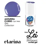 Clarissa she blue 14 ml uv/led nail polish