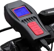 Cycling Speedometer for Road Bikes | Bicycles Computer | Bikes Speedometer with Light, Bikes Front Light USB Rechargeable Bicycles Computer for Dirt Bikes