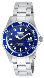 Invicta Mako Pro-Diver Blue Dial Stainless Steel Analog 200M 9204OB Mens Watch