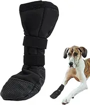 Dog Paw Wound Cover, Dog Wound Cover Adjustable Wound Protector Waterproof Non-Slip Sole | Lightweight Dog Boots & Paw Protectors Feet Covers Pet Supplies for Outdoor