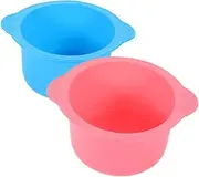 Beaupretty 2pcs Silicone Wax Pot Liners Reusable Non-stick Heating Bowl Foldable High-temperature Resistant Wax Melting Liner for Hair Removal Capacity