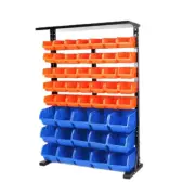 50 Pcs Bin Storage Rack Shelving Garage Storage Rack Tool Organiser Box Workshop