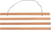 Teak Wood Magnetic Poster Hanger Frame - Easy to Use, Hanging Frame for Posters, Prints, Photos, Maps & Canvas Art, Reusable & Adjustable for Home, Office, Classroom Decor (40cm)