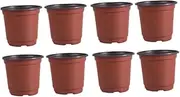 Milisten 30pcs Pot Decorative Gardening Containers Nursery Cactus Pot Seedling Containers Trays Mini Succulent Plants Plant Nursery Planter Round Planter Nursery Pot Succulents Brown