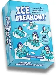 Icebreaker Games for Adults | 216 Conversation Cards Perfect for Team Building Games at Work | Ideal for Networking Events, Fun Office Games, and Both in-Person and Virtual Team Building