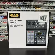 CAD Audio MXU4-FX 4 Channel Mixer with USB Interface and Digital Effects Black