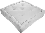 Nicola Spring Cream Seat Cushion - Pack of 1 - French Mattress Dining Chair Cushions Seat Pads Indoor Kitchen Outdoor Garden Patio Chair Pad Dining Bolster Pillow