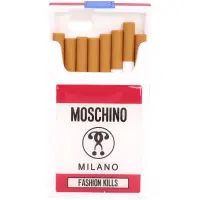 在飛比找Yahoo奇摩購物中心優惠-MOSCHINO Fashion Kills 香菸盒造型橡膠