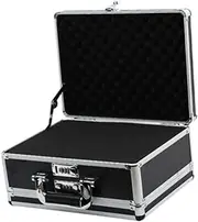 [JISADER] Aluminum Alloy Case Organizer Password Briefcase 30x23x15cm Portable Business Case Carrying Case for Office RV Travel Home