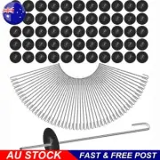 50 X Solar Panel Guard Bird Mesh Fasteners Clips 304 Stainless J Hook and Washer
