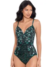 [Miraclesuit Swim] Underwired Shaping Swimsuit in Black Multi