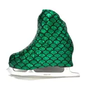 Metalic Figure Skating Boot Covers by Kami-So - Mermaid Green