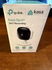 TP-Link - Kasa Indoor 1080p Wireless Network Surveillance Camera - Black/White