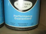 MYTHIC 1 GALLON APROX 4 LITRE INTERIOR WASHABLE EGG.ENAMEL WHITE COLOUR PAINT