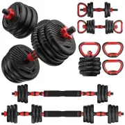 UNNMIIY Adjustable Dumbbell,10/20/35/45/70/90/110lbs Free Weight Set with Con...