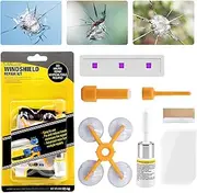 HAIKEYJO Windscreen Repair Kit for Point & Star Shape Damage, Windshield Repair Kit with Type-C Curing Light, DIY Glass Repair Kit