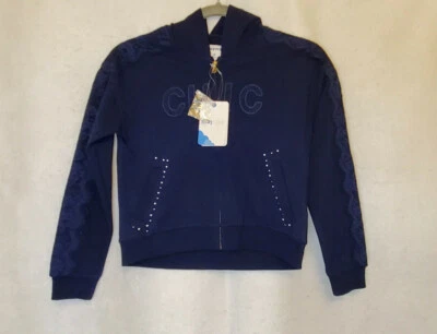 NEW Mayoral Girls Navy Zip Hoodie Jacket Size 8-12