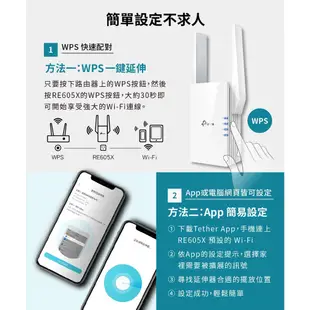 TP-Link RE605X AX1800 雙頻無線網路 WiFi 6 訊號延伸器 中繼器 WiFi放大器 強波器