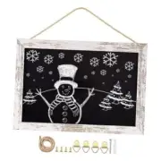 Magnetic Surface Chalkboard, Vintage White Wood 8.7" * 12.6" White Frame