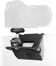 RAUBAY Monitor Top Camera Mount Clamp, Hanging Webcam Stand with 1/4" Screw, for Live Stream, Video Conferencing, YouTube, TikTok, etc. CM-01