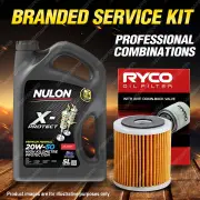 Ryco Oil Filter Nulon 5L PRO20W50 Engine Oil Kit for Ford Anglia 105E Cortina Gt