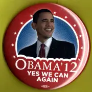2012 Barack Obama 3" / "YES We Can - Again" Presidential Campaign Button(Pin 13)
