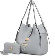 [MKF Collection by Mia K. Farrow] MKF Collection Hobo Bags for Women Designer Handbag Shoulder Bag Lady Fashion Top-handle Purse
