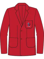 Snr Unisex Red Blazer With Emb