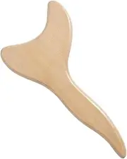 UTHCLO 1pc Beech Board Natural Scraping Massage Tool for Body and Face Lightweight and Easy to Carry Skin Nourishing and Hydrating for Travel and Relief