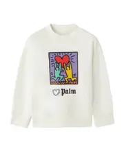Palm Angels Kids X Keith Haring Logo Printed Sweatshirt 8Y,14Y White