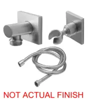 California Faucets 9125-85-BLKN Quad Wall Mounted Handshower Kit Black Nickel