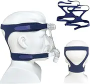 2 Packs Universal CPAP Headgear Closed Edges Replacement Headgear Strap for Resmed and Philips Respironics CPAP Mask Full Face Replace Part(Headgear Only)