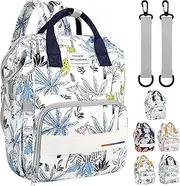 LEcylankEr Changing Backpack Large Capacity Changing Bag Backpack Oxford Fabric Baby Bag with Insulated Bag Baby Travel Bag for On the Go, blue, Large
