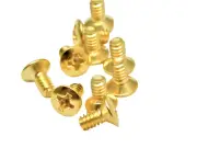 Gold Lever switch screws for US 3 and 5 way switches