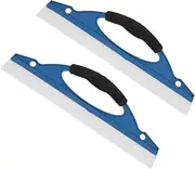 SOESFOUFU 2pcs Car Wiper Blade Drying Squeegee Wiper Vehicle Dryer Squeegee Car Drying Squeegee Car Window Squeegee Automotive Water Wiper Window Squeegee Cleaner Wiper Car Abs Silicone Blue