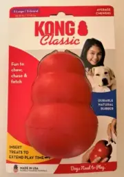 XL - KONG Rubber Dog Treat Chew Play Toy