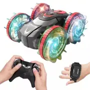 2 In 1 Kid Car Toys Double-sided Amphibious RC Car Waterproof Stunt Car Kid Gift