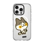 iPhone 16 Pro Clear Case MagSafe Compatible Head in the Clouds Kitty