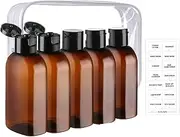 Travel Bottles - Empty Refillable Containers | 100ml Travel Size Container | Portable Spillproof Transparent Storage Bottles For Home Toiletries, Soap, Shampoo And Conditioner
