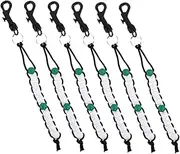 WOONEKY 6pcs Golf Score Counter Beads Lightweight Bead Chain Tracker for Outdoor Practice Durable and Stylish Golf Training Tool for Beginners and Enthusiasts