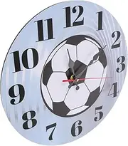 Totority Creative Football Wall Clock Decorative Silent Clock for Bedroom Living Mute Design for Peaceful Spaces Easy Installation Durable Home Decor Accent